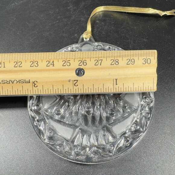 MIKASA Clear Crystal Ornament Round Sun Catcher Figure Christmas Tree Holiday - Picture 4 of 14